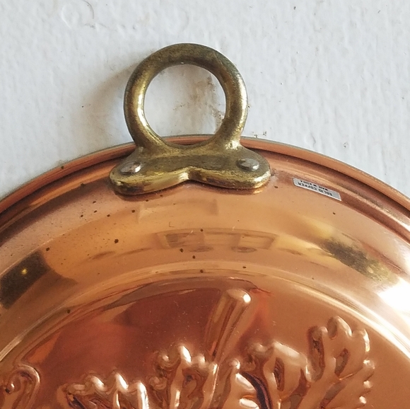 Vintage Mold Round Solid Copper Hanging Kitchen Decor Grape Korea - Picture 3 of 8